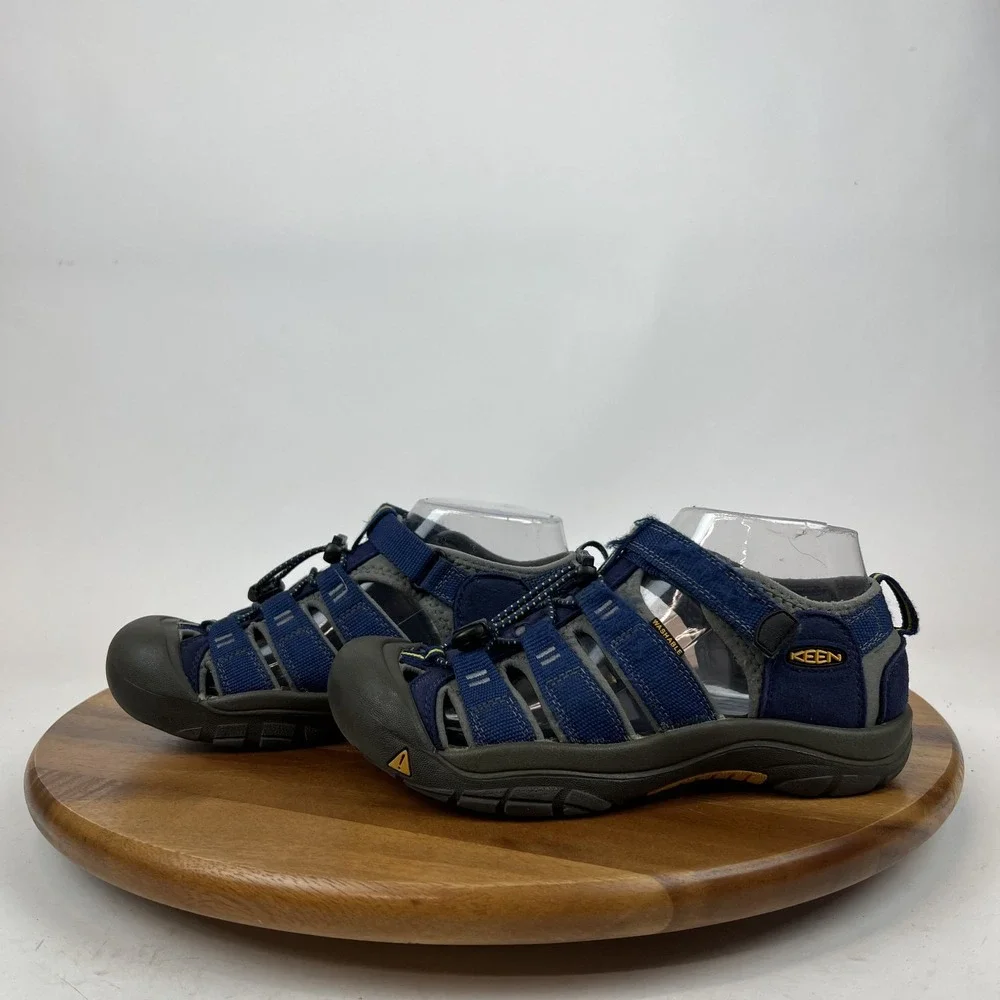 Childrens Big Kids Keen Newport H2 Blue Waterproof Shoes Sandals Size 4‎ Y GUC